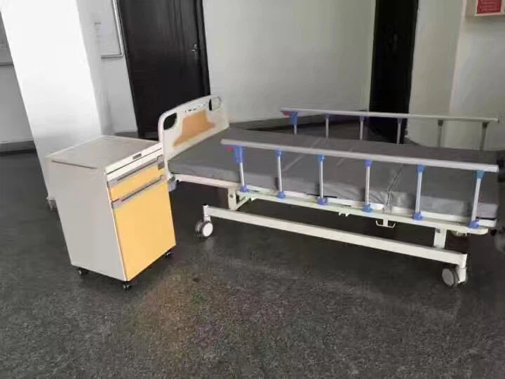 Manual Hospital Bed Height Lifted